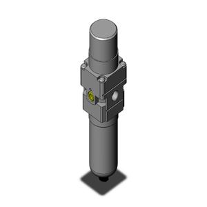 SMC VALVES AW20-N01C-1CZ-A Regulator, 1/8 Inch Modular | AN7DEC