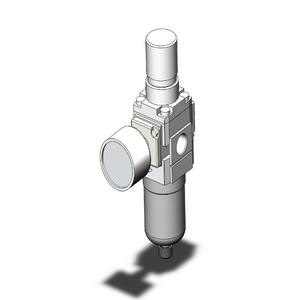 SMC VALVES AW20-N02G-CZ-B Regulator, 1/4 Inch Modular | AN8QUV