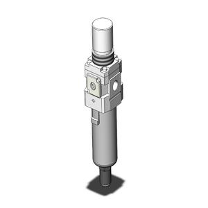 SMC VALVES AW30-N02DH-ZB Filterregler, 1/4 Anschlussgröße | AN8RBN