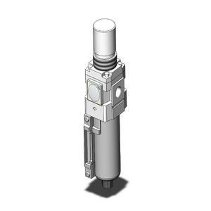 SMC VALVES AW30K-N02E-8Z-B Regler, 1/4 Anschlussgröße | AN9JJV