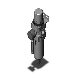 SMC VALVES AW40-N04BCG-8Z-A Regulator, 1/2 Inch Modular | AN9CQF