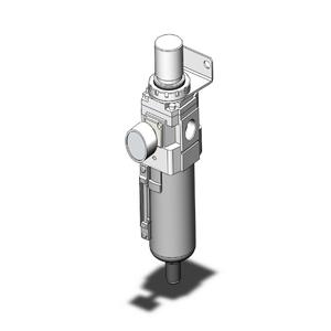 SMC VALVES AW40-N04BCG-8Z-B Regulator, 1/2 Inch Modular | AN9BBL