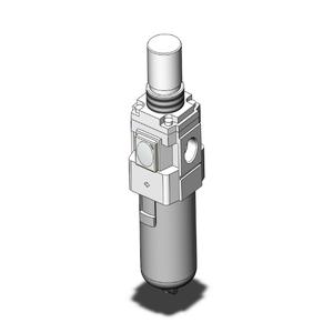 SMC VALVES AW40K-04E-B Filterregler, 1/2 Anschlussgröße | AN8VED