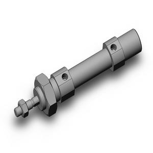 SMC VALVES C85E12-10 Round Body Cylinder, 12 mm Size, Double Acting | AM9TZZ