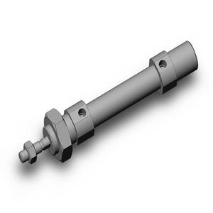 SMC VALVES C85E12-25 Zylinder mit rundem Körper, 12 mm Größe, doppeltwirkend | AN8XBT