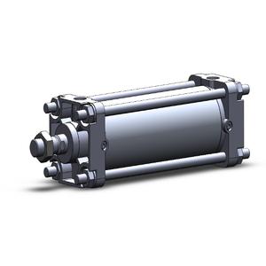 SMC VALVES CA2B63-150Z Zugstangenzylinder, 63 mm Größe, doppeltwirkend | AN8GYZ