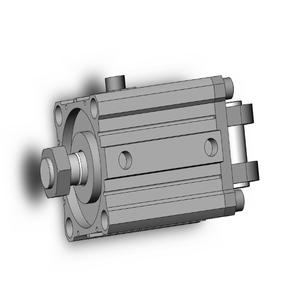 SMC VALVES CBQ2D100-25DCM-RN Compact Cylinder, 100 mm Size, Double Acting | AP2TBX