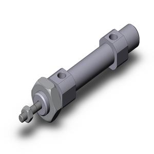 SMC VALVES CD85E10-10-B Zylinder mit rundem Körper, 10 mm Größe, doppeltwirkender automatischer Umschalter | AP2XHJ