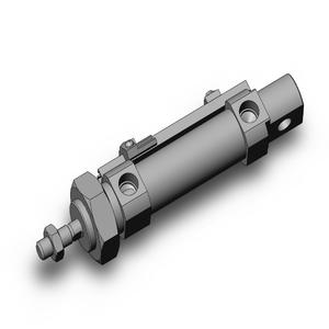SMC VALVES CD85N20-25-A Zylinder mit rundem Körper, 20 mm Größe, doppeltwirkender automatischer Umschalter | AM4TKJ