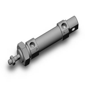 SMC VALVES CD85N20-25C-B Rundkörperzylinder, 20 mm Größe, doppeltwirkender automatischer Umschalter | AL3NKN