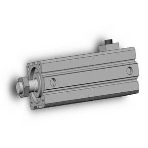 SMC VALVES CDBQ2A40-75DCM-HN Kompaktzylinder, 40 mm Größe, doppeltwirkender automatischer Umschalter | AN4VQH
