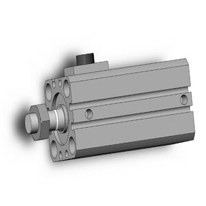 SMC VALVES CDBQ2B25-25DCM-RN-M9NL Kompaktzylinder, 25 mm Größe, doppeltwirkender automatischer Umschalter | AN9KCQ