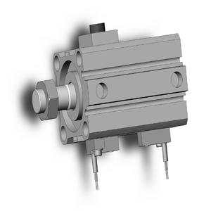 SMC VALVES CDBQ2B40-15DCM-RN-A73L Kompaktzylinder, 40 mm Größe, doppeltwirkender automatischer Umschalter | AN8MLV