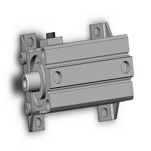 SMC VALVES CDBQ2L50-50DC-RN Kompaktzylinder, 50 mm Größe, doppeltwirkender automatischer Umschalter | AN6HCD