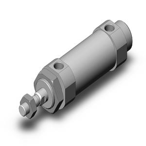 SMC VALVES CDM2B32-25Z Zylinder mit rundem Körper, 32 mm Größe, doppeltwirkender automatischer Umschalter | AN9FGQ