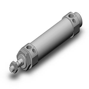 SMC VALVES CDM2B32-75AZ Round Cylinder, 32 mm Size,Double Acting Auto Switcher | AN9ALT