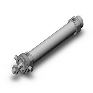 SMC VALVES CDM2U25-125Z Zylinder mit rundem Körper, 25 mm Größe, doppeltwirkender automatischer Umschalter | AP3BBH