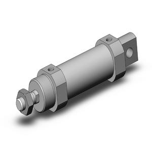 SMC VALVES CDM3E25-25 Rundzylinder, 25 mm Größe, doppeltwirkender automatischer Umschalter | AN8HBY