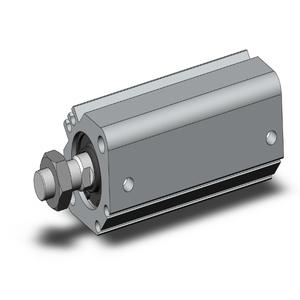SMC VALVES CDQ2A25-50DMZ Kompaktzylinder, 25 mm Größe, doppeltwirkender automatischer Umschalter | AN7DPQ