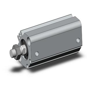 SMC VALVES CDQ2B20-40DMZ Kompaktzylinder, 20 mm Größe, doppeltwirkender automatischer Umschalter | AN4LYG