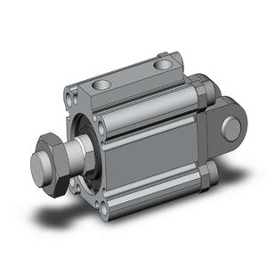 SMC VALVES CDQ2D32TN-20DMZ Compact Cylinder, 32 mm Size, Double Acting Auto Switcher | AN6YWX