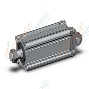 SMC VALVES CDQ2D50TF-100DMZ-M9PSDPC Compact Cylinder, 50 mm Size, Double Acting Auto Switcher | AN9XKH