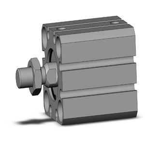 SMC VALVES CDQSB20-10DCM Compact Cylinder, 20 mm Size, Double Acting Auto Switcher | AN9GED