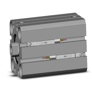 SMC VALVES CDQSB20-30D-A93L Kompaktzylinder, 20 mm Größe, doppeltwirkender automatischer Umschalter | AM9URF