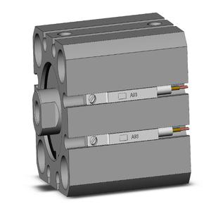 SMC VALVES CDQSB25-10D-A93L Kompaktzylinder, 25 mm Größe, doppeltwirkender automatischer Umschalter | AP2RBM