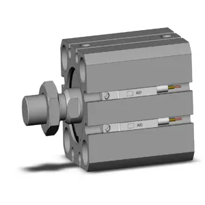 SMC VALVES CDQSB25-15DCM-A93L Compact Cylinder, 25 mm Size, Double Acting Auto Switcher | AM7VAB