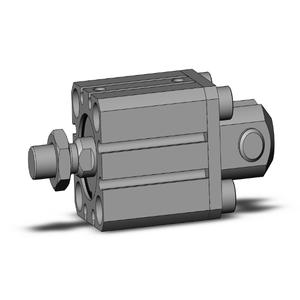 SMC VALVES CDQSD25-10DM Compact Cylinder, 25 mm Size, Double Acting Auto Switcher | AP2QKQ