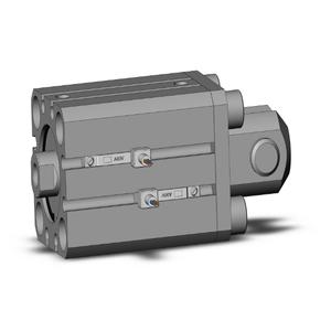 SMC VALVES CDQSD25-20D-A90VL Compact Cylinder, 25 mm Size, Double Acting Auto Switcher | AN9FHK