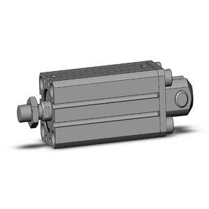 SMC VALVES CDQSD25-50DCM Compact Cylinder, 25 mm Size, Double Acting Auto Switcher | AP2YBC