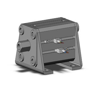 SMC VALVES CDQSKL25-25D-M9PV Compact Cylinder, 25 mm Size, Non Rotating Auto Switcher | AM9URZ