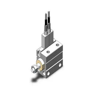 SMC VALVES CDUJB6-4DM-F8NL Compact Cylinder, 6 mm Size, Double Acting A Switcher | AN9EKU