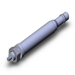 SMC VALVES CJ1B2-5SU4 Zylinder mit rundem Körper, 2 mm Größe, einfachwirkend | AL7EDF