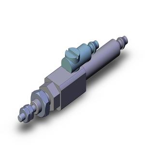 SMC VALVES CJ1B4-5U4 Zylinder mit rundem Körper, 4 mm Größe, einfachwirkend | AL9YRX