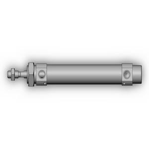 SMC VALVES CM2B20-75AZ-XC6 Cylinder, 20 mm Size, Double Acting | AP2PGZ