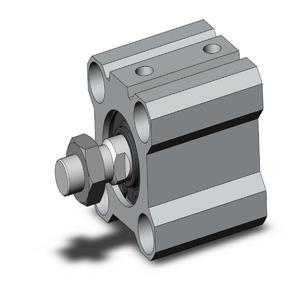 SMC VALVES CQ2B20-15DM Compact Cylinder, 20 mm Size, Double Acting | AM8AHR