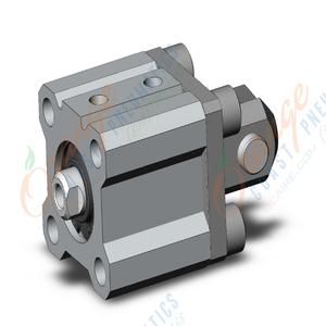 SMC VALVES CQ2D20-10D Compact Cylinder, 20 mm Size, Double Acting | AM4BZH