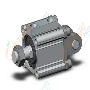 SMC VALVES CQ2D50-25DCMZ Kompaktzylinder, 50 mm Größe, doppeltwirkend | AN7NPH