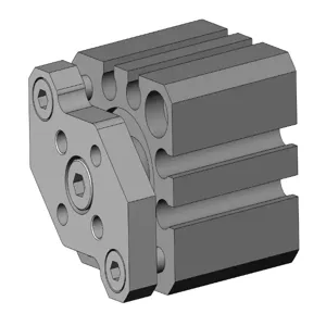 SMC VALVES CQMB16-10 Compact Cylinder, 16 mm Size, Double Acting | AL9YUY