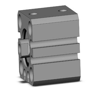 SMC VALVES CQSB16-10DC Kompaktzylinder, 16 mm Größe, doppeltwirkend | AL4JQQ