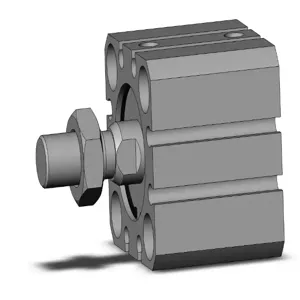 SMC VALVES CQSB25-10DCM Compact Cylinder, 25 mm Size, Double Acting | AN7NQM