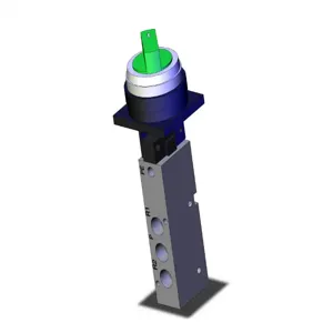 SMC VALVES EVZM550-F01-34B Mechanical Valve, 1/8 Port Size | AL9ZAC