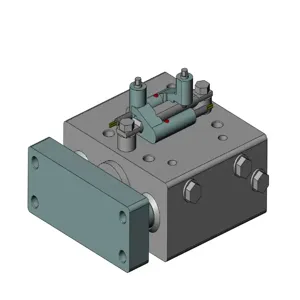 SMC VALVES HYDG20R-20F-F6NL Guided Cylinder, 20 mm Size, Slide Bearing | AM9WBE