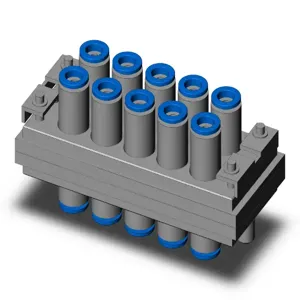 SMC VALVES KDM10-08 Multi Connector, 8 mm Size | AL3PWP