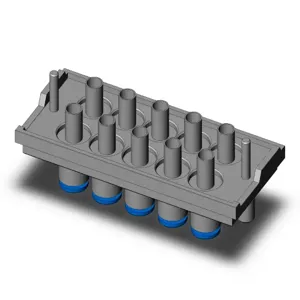 SMC VALVES KDM10P-09 Multi Connector, 6 mm Size | AM9WMK