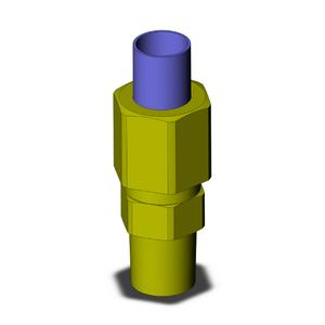 SMC VALVES KFH08N-01 Male Connector, 8 mm Size | AL3PZU