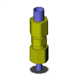 SMC VALVES KFH08U-00 Fitting, 8 mm Size, Type Kf | AL3QAA